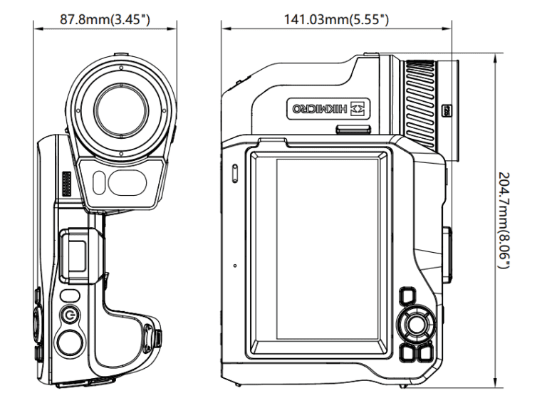 Dimensi HIKMICRO SP40H